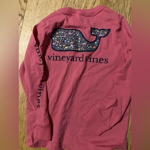 Thanksgiving/Fall Vineyard Vines Kids Coral Long Sleeve Tee